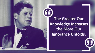 John F. Kennedy 103rd Birth Anniversary: Thought-Provoking Quotes and Sayings by American President to Share in His Remembrance