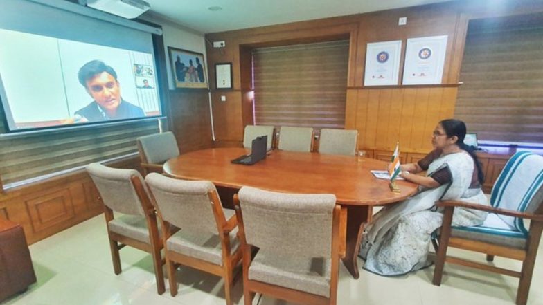 K Sudhakar Praised Kerala's Healthcare System And COVID-19 Response, Says KK Shailaja After Video Conference With Karnataka Minister