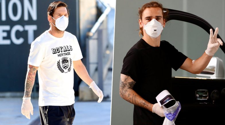 Lionel Messi, Antoine Griezmann and Other Barcelona Players Arrive for Coronavirus Tests
