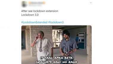 #Lockdown3 Funny Memes Trend as Lockdown Gets Extended Again! Twitterati Share Hilarious Jokes That Will Make You Laugh, Cry, And Laugh Some More!