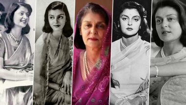 Maharani Gayatri Devi Birth Anniversary: Iconic Fashion Wardrobe Essentials for the Queen Approved Timeless Elegance and Opulence!