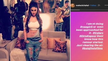 Naagin 5: Mahek Chahal In Talks For the Next Season of Ekta Kapoor's Supernatural Show? Actress Denies Claims (View Post)
