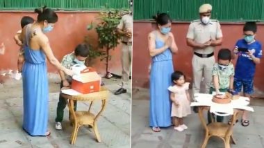 Delhi Police Help Mary Kom Celebrate Her Son's Birthday, Olympian Boxer Salutes Frontline Workers (Watch Video)