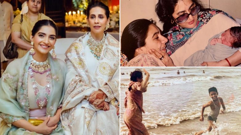 Mother’s Day 2020: Sonam Kapoor, Vicky Kaushal, Sara Ali Khan Shower Love for Their Moms with Throwback Photos and Heart-Warming Messages