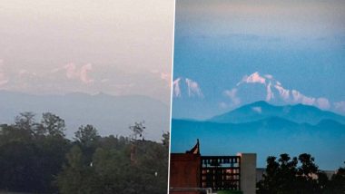 Himalayas Visible From Different States of North India As Air Pollution Dips! From Mt Everest to Gangotri Glacier, Lockdown Puts India’s Mighty Mountain Ranges on Stunning Display (View Pics and Videos)