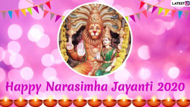 Narasimha Jayanti 2020 Images & HD Wallpapers for Free Download Online: Celebrate Lord Vishnu Avatar’s Birth With Wishes, WhatsApp Messages and Greetings