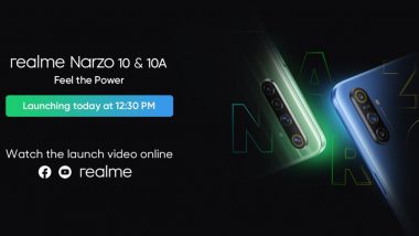 Realme Narzo 10 Series Launching Today in India; Watch LIVE Streaming of Realme’s Launch Event