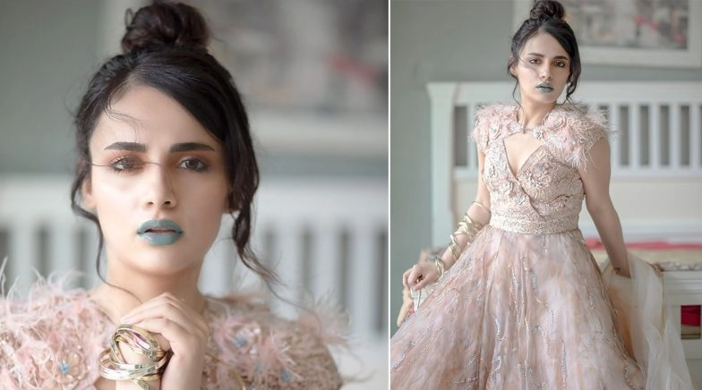 Radhika Madan Channels the Aqua Tinted Lips On, Worries Gone Vibe With This Photoshoot!