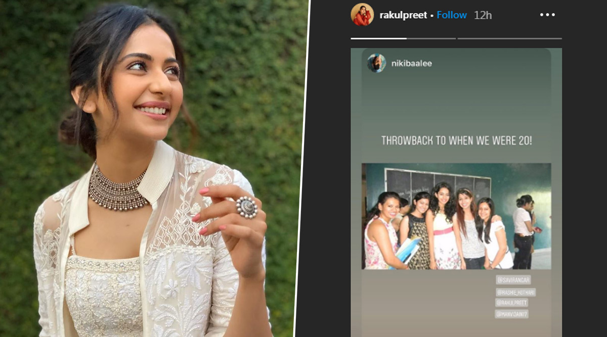 Entertainment News | Rakul Preet Singh Shares a Pic from College ...