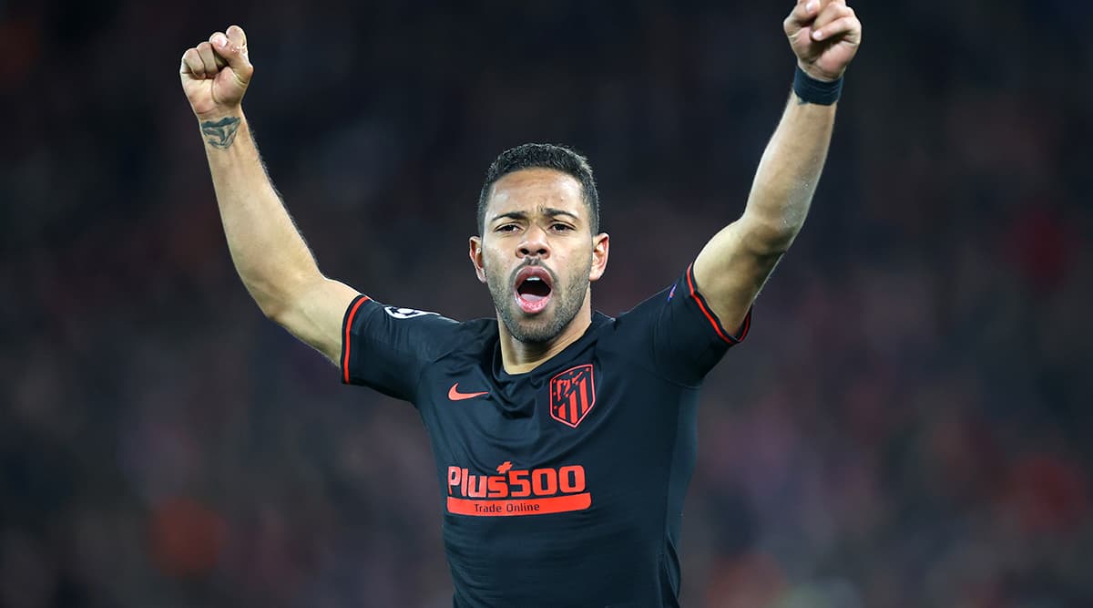 renan lodi atletico madrid defender returns  training