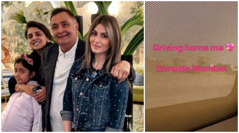 Riddhima Kapoor Posts Saying ‘Driving Home Ma’ After Missing Father ...