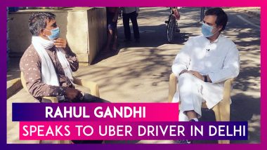 Rahul Gandhi Meets Uber Driver In A Roadside Chat; Uber Lays Off 600 Employees In India