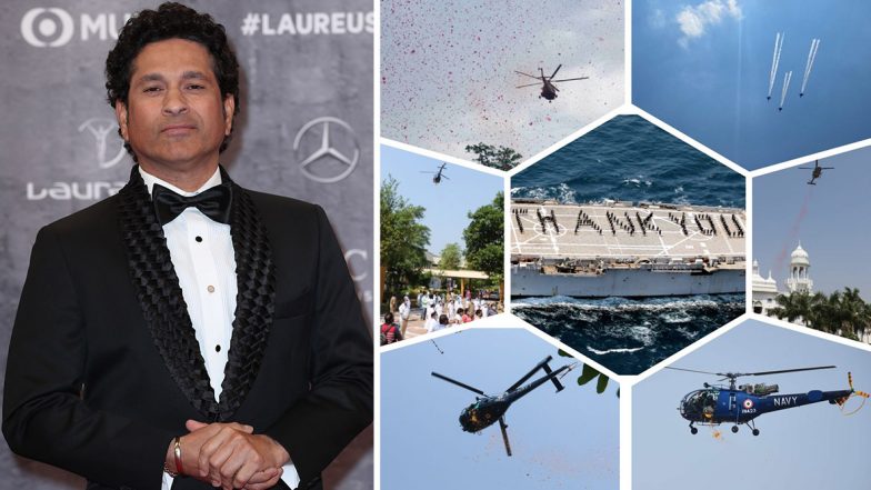 Sachin Tendulkar Lauds Armed Forces for Honouring COVID-19 Warriors Fighting Against the ‘Invisible Enemy’