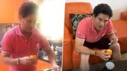 Sachin Tendulkar Makes Mango Kulfi at Home to Celebrate His 25th Wedding Anniversary (Watch Video)
