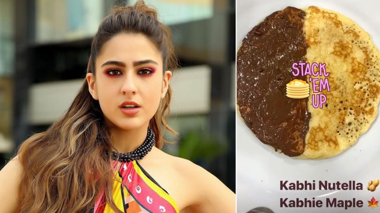 Sara Ali Khan Does a K3G on Her Pancake Stack and Karan Johar Would Surely Love the ‘Sweet’ Suprise (View Pic)