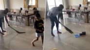 Shikhar Dhawan Cleans His House, Thanks to Son Zoravar&rsquo;s Creative Idea (Watch Video)