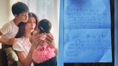 Mommy Shilpa Shetty Kundra Gets the Sweetest Note from Son Viaan on Mother’s Day 2020!