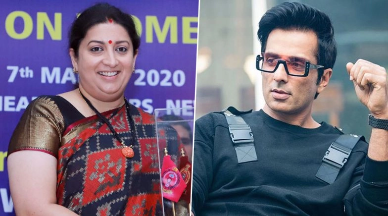 Smriti Irani Lauds Sonu Sood For His Act of Kindness Amid COVID-19 Crisis