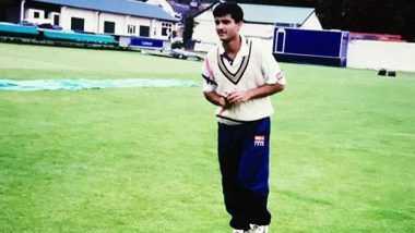 Sourav Ganguly Walks Down Memory Lane, Shares Throwback Picture of Him Training Ahead of Test Debut