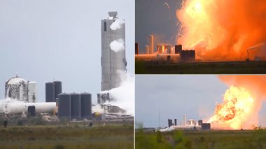 SpaceX Starship SN4 Prototype Explodes Shortly After Static Fire Test at Boca Chica Site, Watch Video