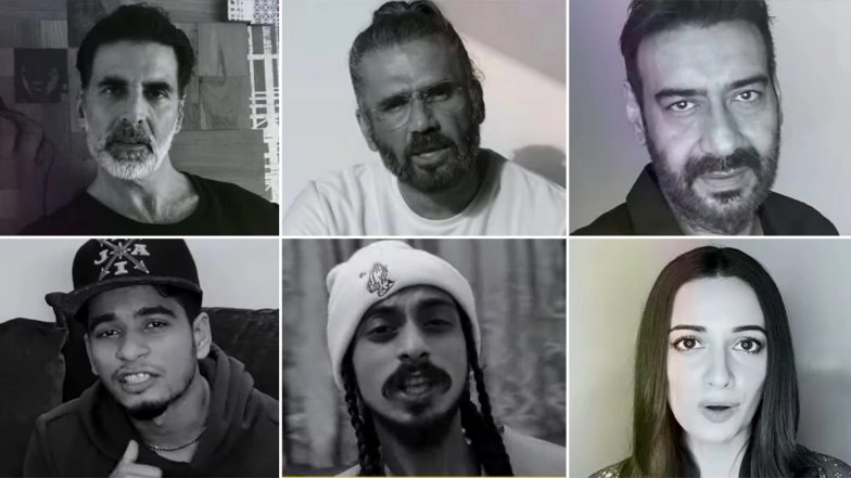 Stay Home Stay Safe Song: Akshay Kumar, Ajay Devgn and Other Artists Team Up For a Rap On COVID-19 Awareness (Watch Video)