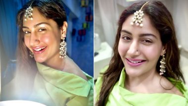 Green and Gorgeous: Surbhi Chandna Looks Like An Eid Ka Chand In This Outfit Gifted By Her Fans (View Post)