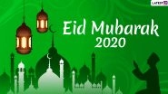 Happy Eid al-Fitr 2020 Greetings: WhatsApp Stickers, Eid Mubarak HD Images, Facebook Wishes and GIF Messages to Celebrate Eid