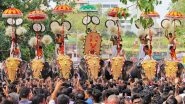 Thrissur Pooram Photos: As The Temple Festival in Kerala Gets Cancelled Due to COVID-19, A Look Back At Some Beautiful Pictures From The Grand Celebrations