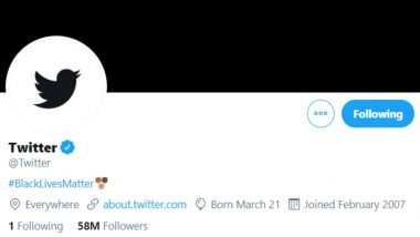 Twitter Supports Black Lives Matter! Changes Bio to #BlackLivesMatter and Logo to Black After George Floyd’s Death That Erupted Protests Across US