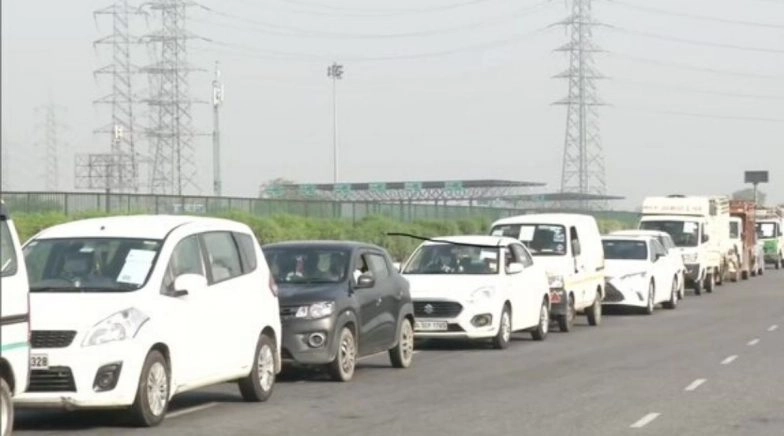 Delhi-Gurugram Border Sees Huge Queue of Vehicles, View Pics