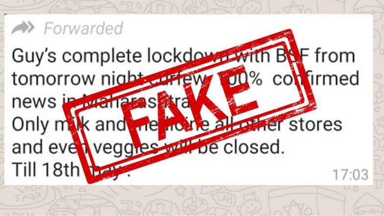 Paramilitary & Army Called in Mumbai to Enforce Strict Lockdown? Mumbai Police Busts Fake News