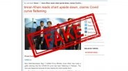 Imran Khan Reads Chart Upside Down, Claims COVID-19 Curve Flattening? Satire Story Published as Actual News; Here's The Truth