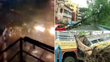 Cyclone Amphan Videos: Netizens Share Terrifying Footage And Images as Cyclonic Storm Wreaks Havoc in West Bengal