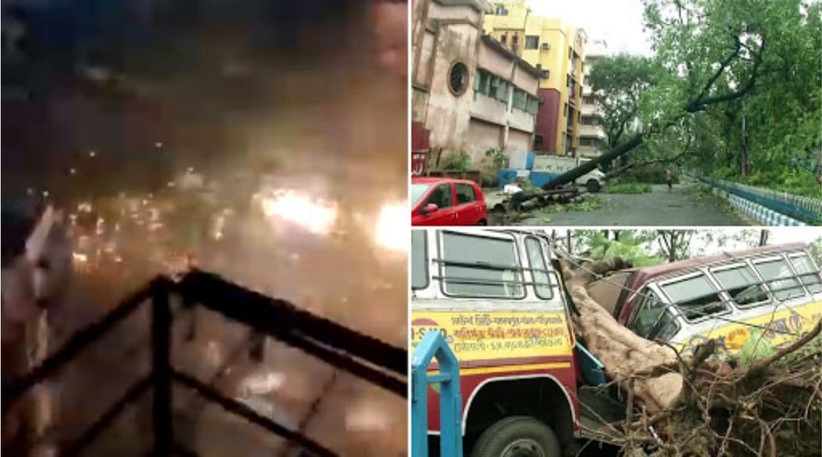 Cyclone Amphan Videos: Netizens Share Terrifying Footage And Images as Cyclonic Storm Wreaks Havoc in West Bengal Cyclone Amphan Videos: Netizens Share Terrifying Footage And Images as Cyclonic Storm Wreaks Havoc in West Bengal