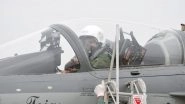 IAF Air Chief Marshal RKS Bhadauria Flies LCA Tejas During Induction Ceremony of The Aircraft Into 'Flying Bullets' at Sulur Airbase, Watch Video