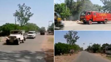 Locust Attack in MP: Panna District Administration Uses Police Sirens to Scare Away Tiddi Dal, Watch Video