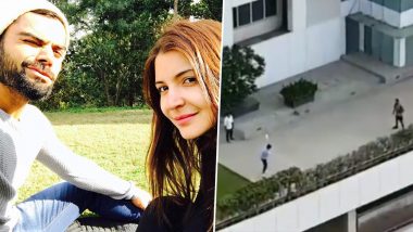 Virat Kohli, Anushka Sharma Play Gully Cricket on Rooftop at Mumbai Residence Amid Lockdown (Watch Video)