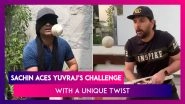 Sachin Tendulkar Aces Yuvraj Singh&rsquo;s &lsquo;Keep It Up&rsquo; Challenge With A Unique &lsquo;Blindfolded&rsquo; Twist
