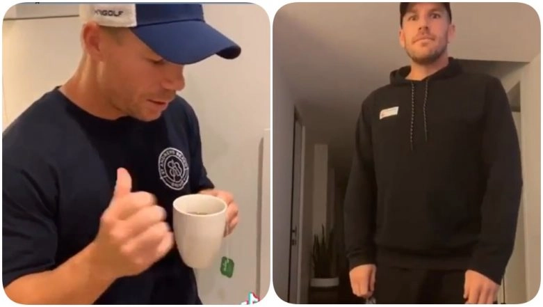 David Warner Challenges Aaron Finch in New TikTok Video Finch's Failed Attempt Will Leave You ROFLing!