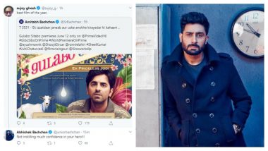 Abhishek Bachchan Reminds Sujoy Ghosh Of Bob Biswas After Director Calls Amitabh Bachchan’s Gulabo Sitabo The Best Film Of The Year