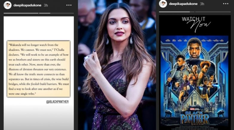 Deepika Recommends Black Panther