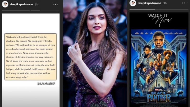 Deepika Padukone Recommends Black Panther, Shares A Well Timed Message From The Film (See Pics)