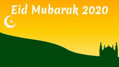 Happy Eid al-Fitr 2020 Greetings & Eid Mubarak HD Images For Free Download Online: WhatsApp Stickers, Facebook Messages, Quotes and GIFs to Share on Eid ul-Fitr