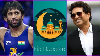 Eid Mubarak Wishes: Sachin Tendulkar, Bajrang Punia, Gautam Gambhir and Other Sports Personalities Greet People on the Occasion of Eid ul Fitr