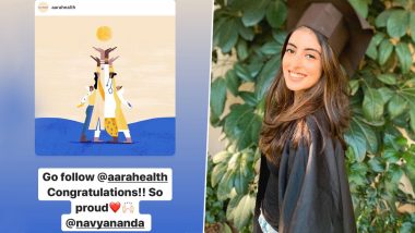 Amitabh Bachchan's Grand-daughter Navya Naveli Starts Her First Business Venture, Aara Health; Rumoured Boyfriend Meezan Jaafri Gives A Big Shoutout on Insta