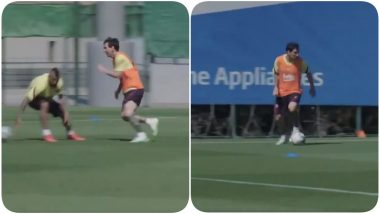 Lionel Messi & Luis Suarez Fire Warning to La Liga Opponents as Both Look Sharp in Barcelona Practice Session (Watch Video)