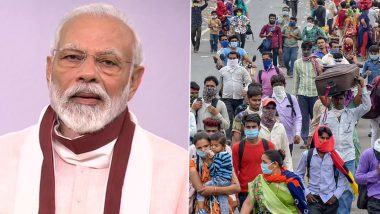 Congress Slams PM Narendra Modi For 'Failure' to Mitigate Migrant Workers' Crisis, Says His Address Only Gives Media 'A Headline'