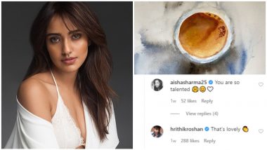 Neha Sharma Shares Her Quarantine Art Work, Hrithik Roshan Calls It 'Lovely' (See Pics)