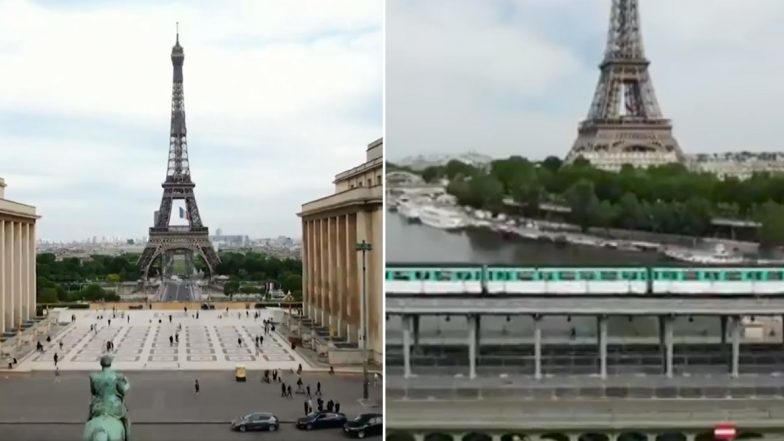 France Eases Lockdown Measures: Drone Video Shows Humans Returning to Streets of Paris After Restrictions Were Lifted