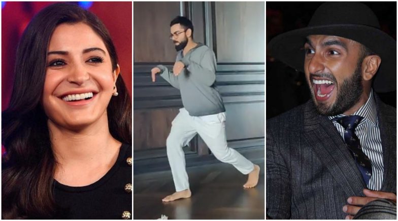 Xxx Anushka Virat Kohli Suhagrat - Anushka Sharma Shares Funny Video Of 'Dinosaur' Virat Kohli and Ranveer  Singh Can't Control His Laughter! | LatestLY